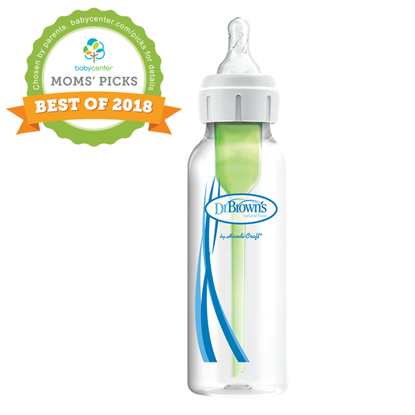 Dr. Brown’s Natural Flow® Options+™ Πλαστικό Μπιμπερό Με Στενό Λαιμό 250ml.