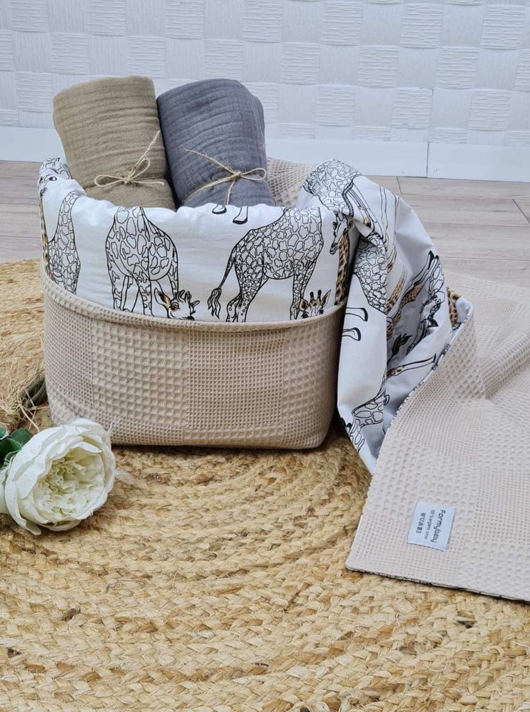 Υφασμάτινο καλάθι διπλής όψης Cutte Giraffe