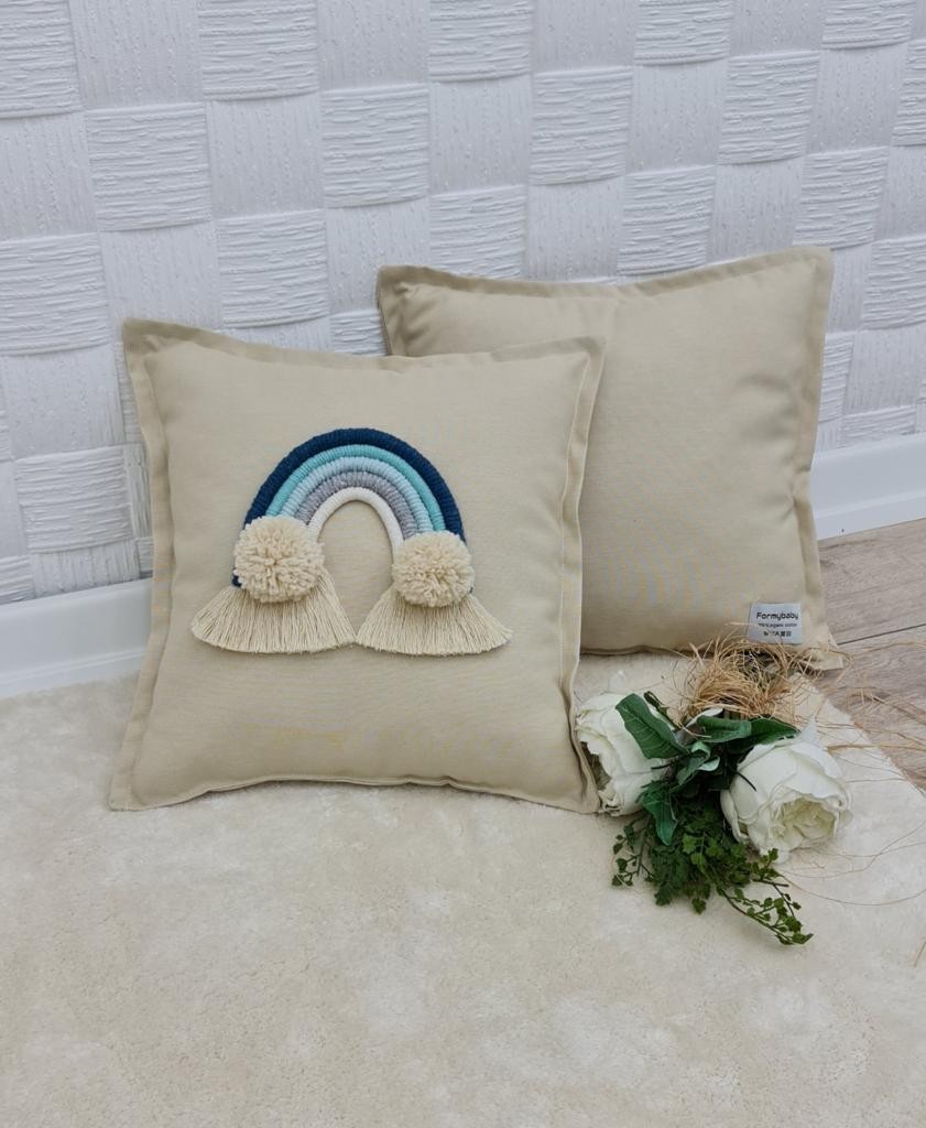 Touch The Rainbow / Xειροποιητό Μαξιλάρι Διακόσμησης