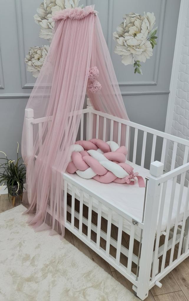 Κουνουπιέρα χειροποίητη τούλινη για Κούνια /Λίκνο Pink