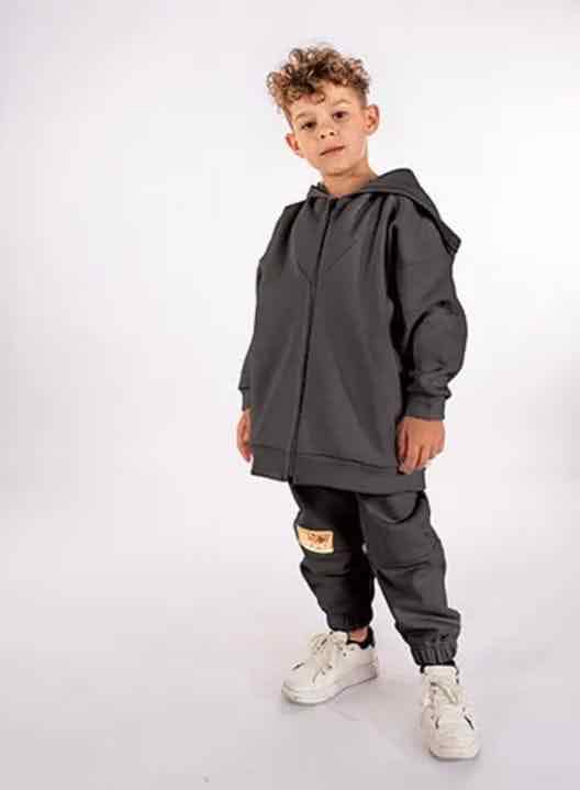 Αγορίστικο σετ  φόρμας με κουκούλα