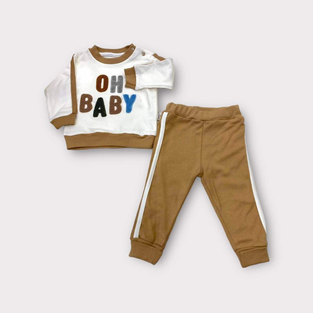 Βρεφικό αγορίστικο σετ φόρμας Oh baby-cr.