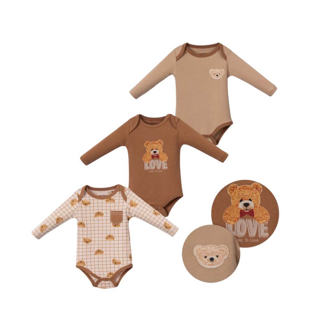 Βρεφικό unisex σετ τριων τεμαχιων – Love to Love .
